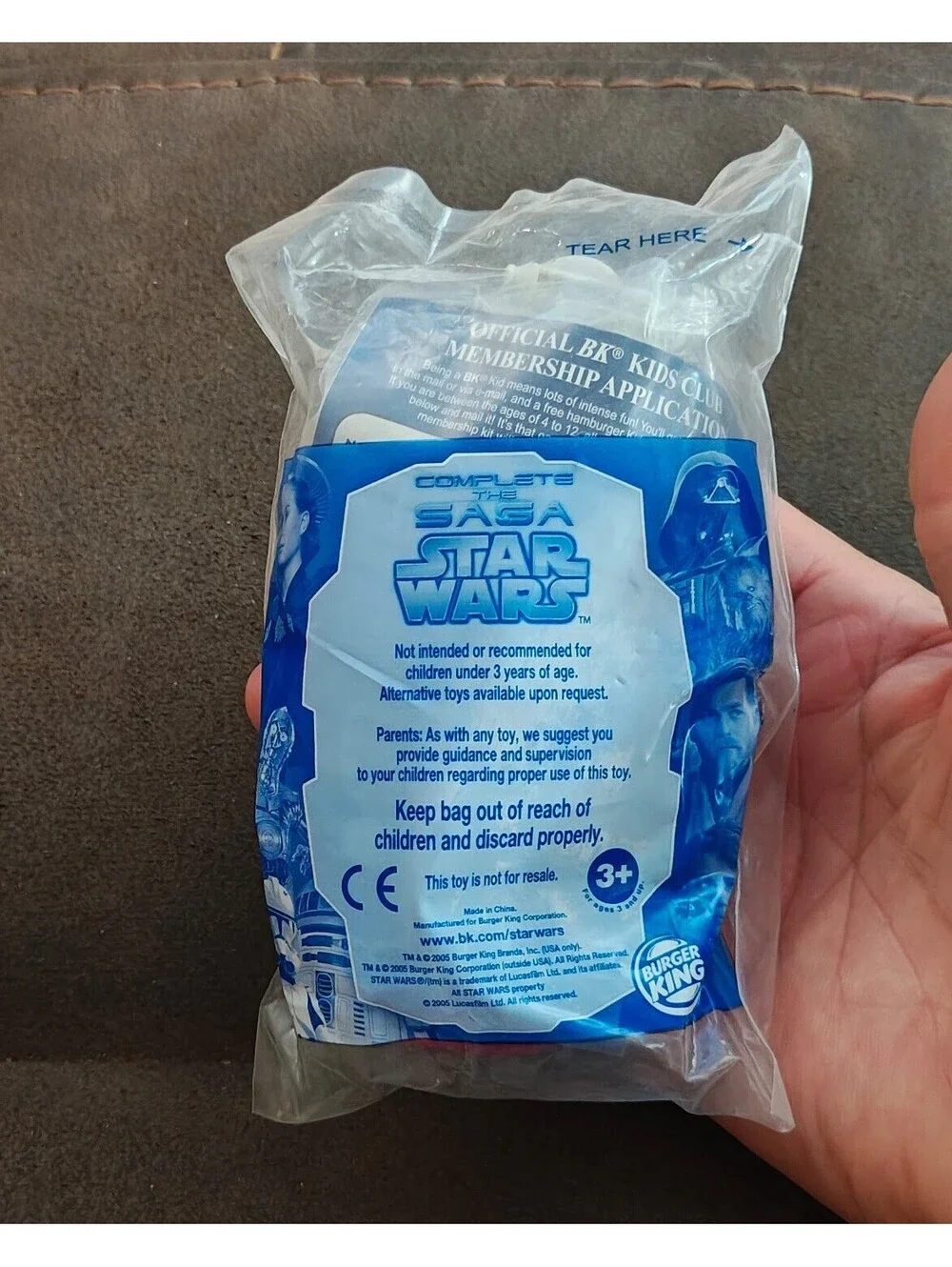 2005 Burger KingStar Wars: The Complete Saga Kids Meal ARC Clone Fighter Toy New